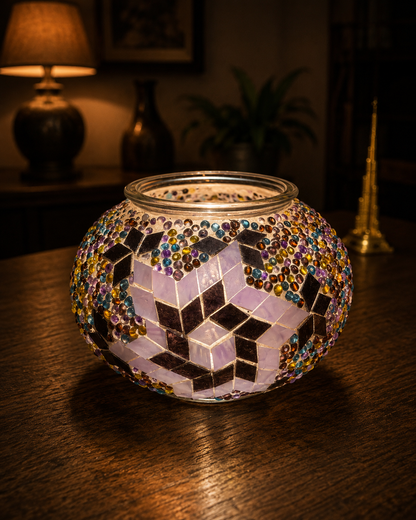 Elegant Turkish Mosaic Glass - (13cm)