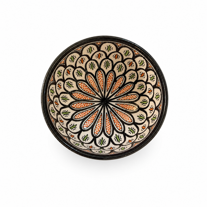 Traditional Hand-Painted Ceramic Bowl Artisan Decorative Serving Dish - M1 (12)