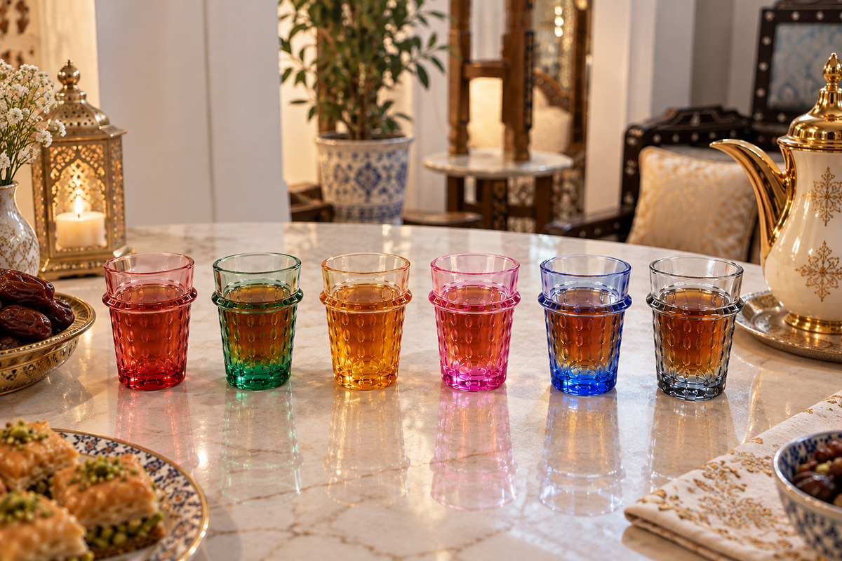 Zafina Prism Moroccan Tea Glass 12pcs Set - M162
