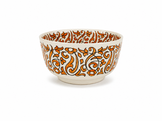 Traditional Hand-Painted Ceramic Bowl Artisan Decorative Serving Dish - M1 (14)
