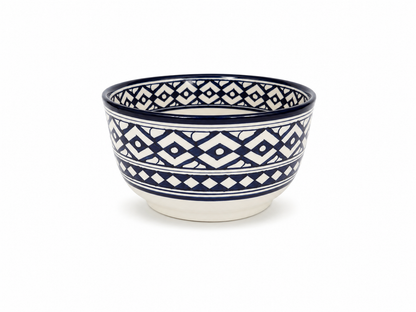 Traditional Hand-Painted Ceramic Bowl Artisan Decorative Serving Dish - M1 (11)