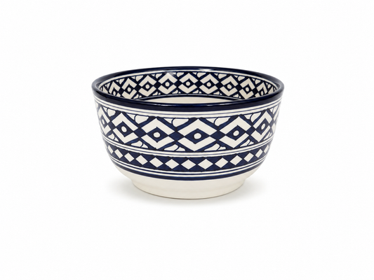 Traditional Hand-Painted Ceramic Bowl Artisan Decorative Serving Dish - M1 (11)