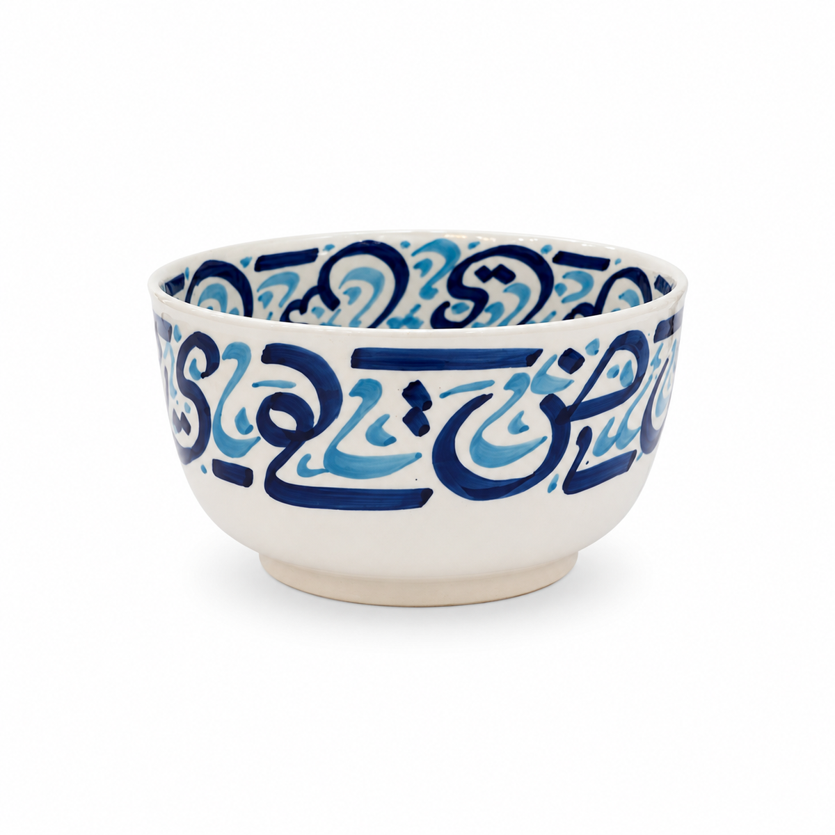 Traditional Hand-Painted Ceramic Bowl Artisan Decorative Serving Dish - M1 (16)