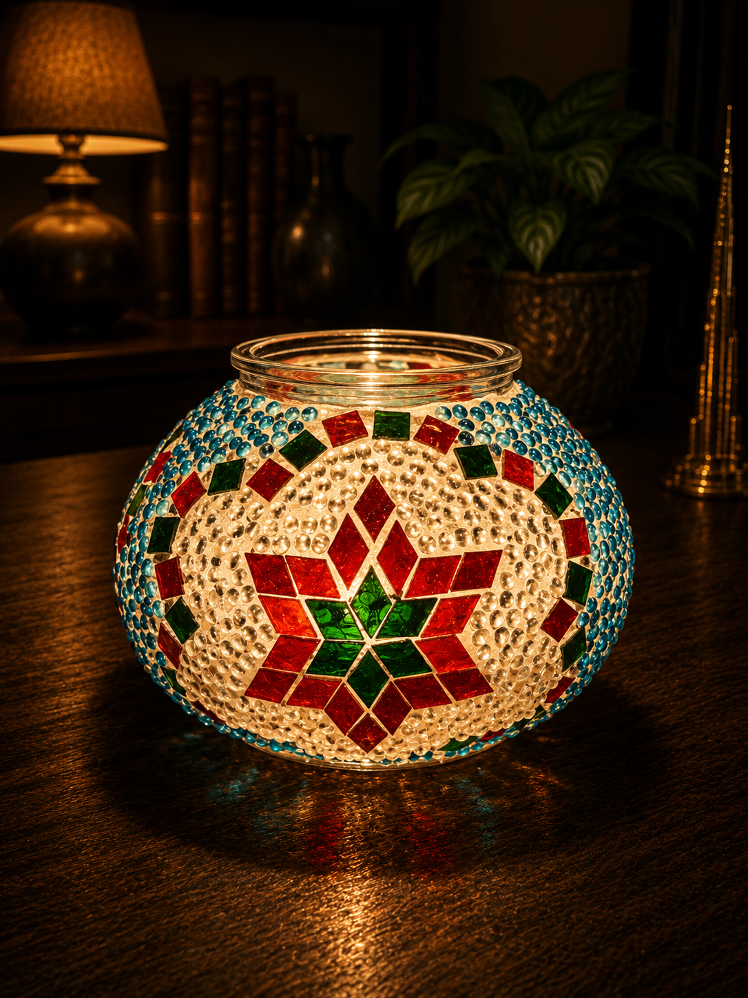 Elegant Turkish Mosaic Glass - (13cm)