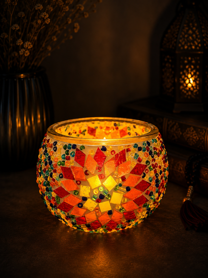 Noor Luxe Mosaic Candle Lamp Collection - 1000 (10cm)