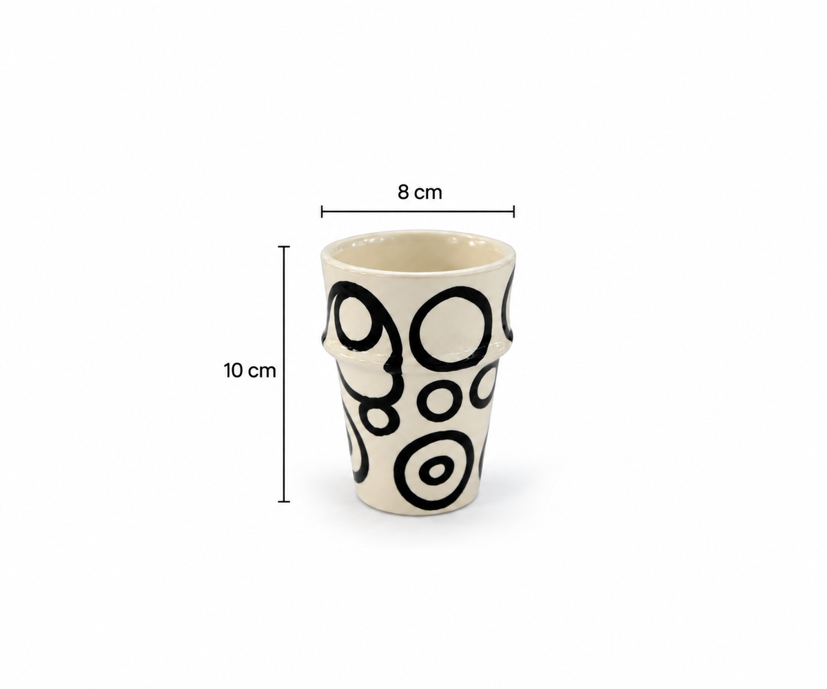 Nomad Heritage Handcrafted Ceramic Pottery Tea Cup - M73
