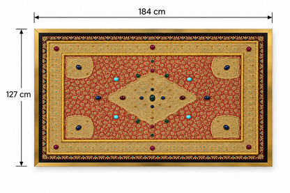 Imperial Gemstone Heritage Tapestry Handcrafted Frame - (127x184cm)