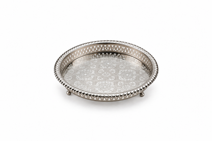 Moroccan Noorhaven Serving Silver Tray (32cm) - M92