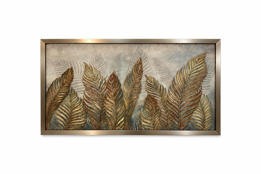 Autumn Veil Botanical Decorative Wall Art Frame - (65x110cm)