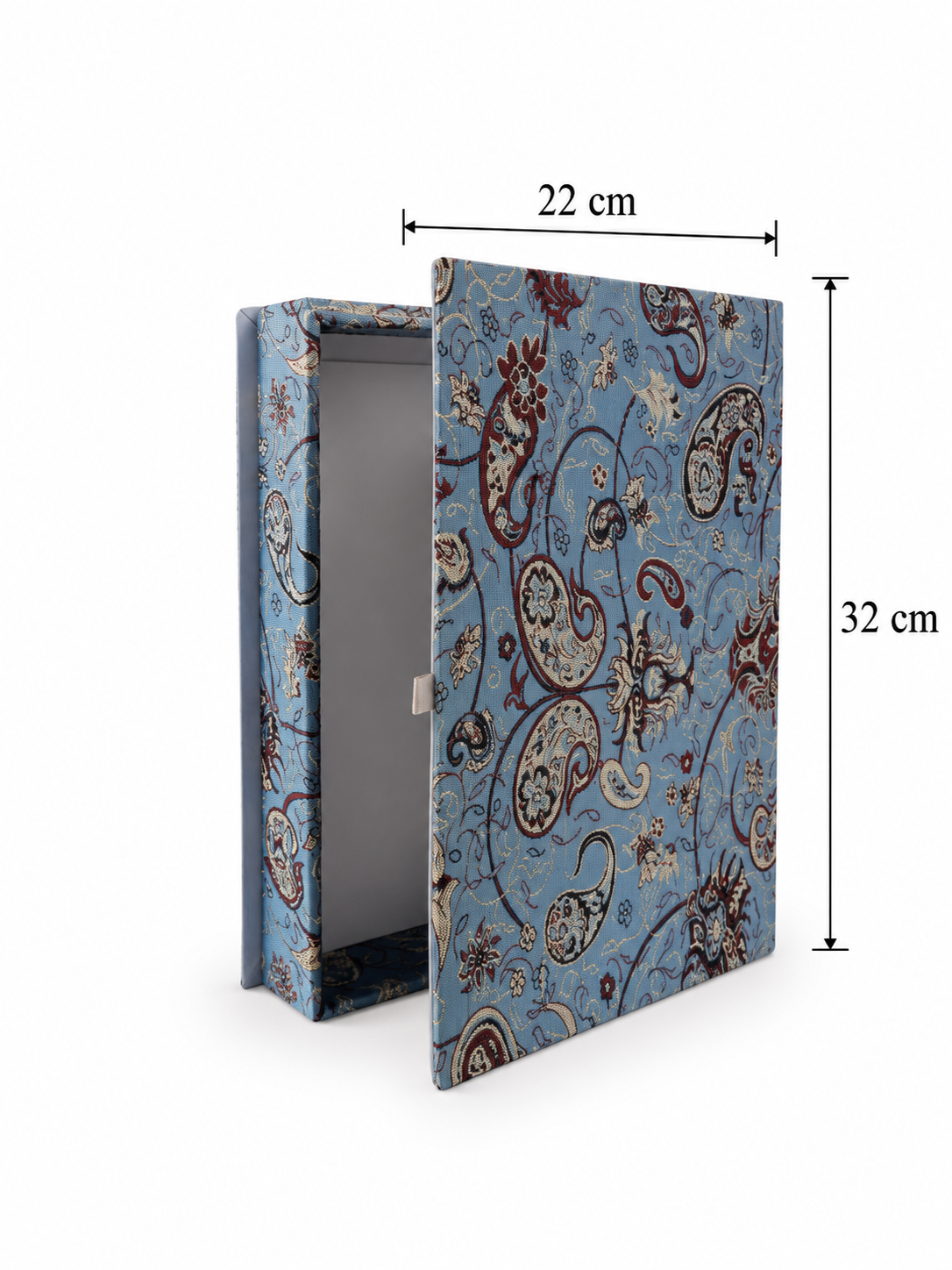 Azure Mirage Keepsake Termeh Treasure Box - (22x32cm)