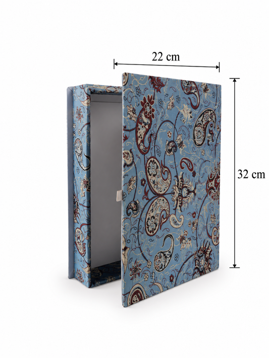 Azure Mirage Keepsake Termeh Treasure Box - (22x32cm)
