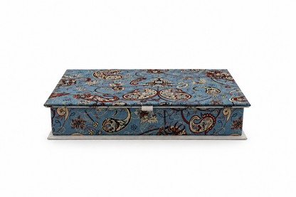 Azure Mirage Keepsake Termeh Treasure Box - (22x32cm)