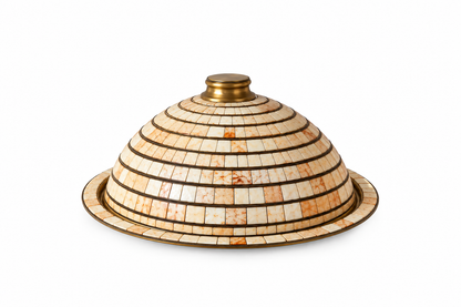 Zafrelle Amber Mosaic Platter - A72