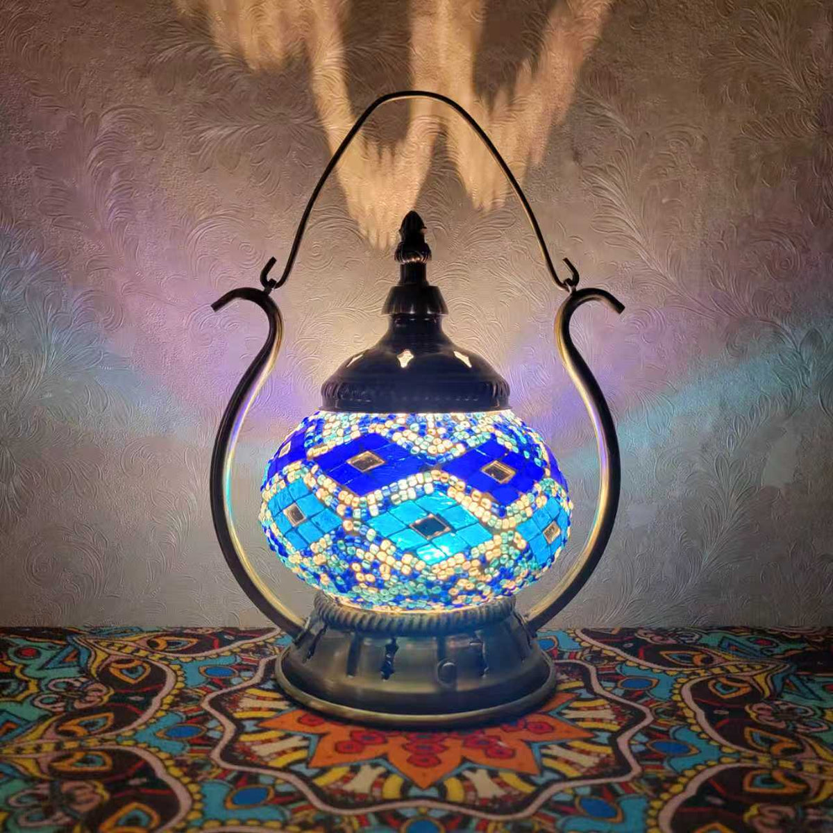 Elegant Turkish Mosaic Lantern - 2122-1T