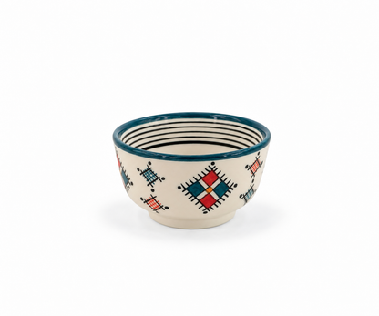 Kasbah Artisan Moroccan Handcrafted Table Ceramic Bowl - M72