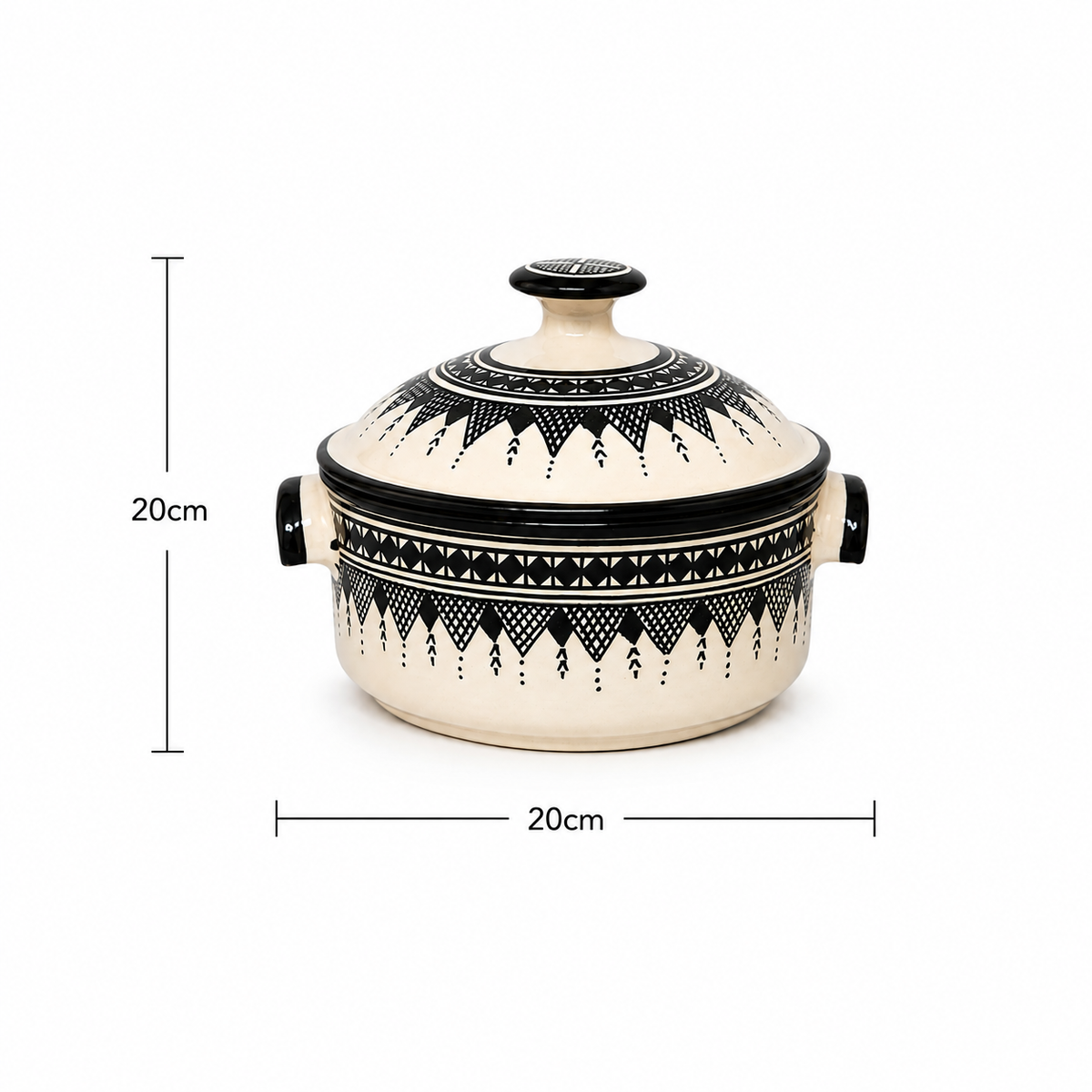Handcrafted Ceramic Casserole Pot - M69 (02)