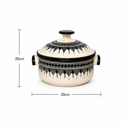 Handcrafted Ceramic Casserole Pot - M69 (02)