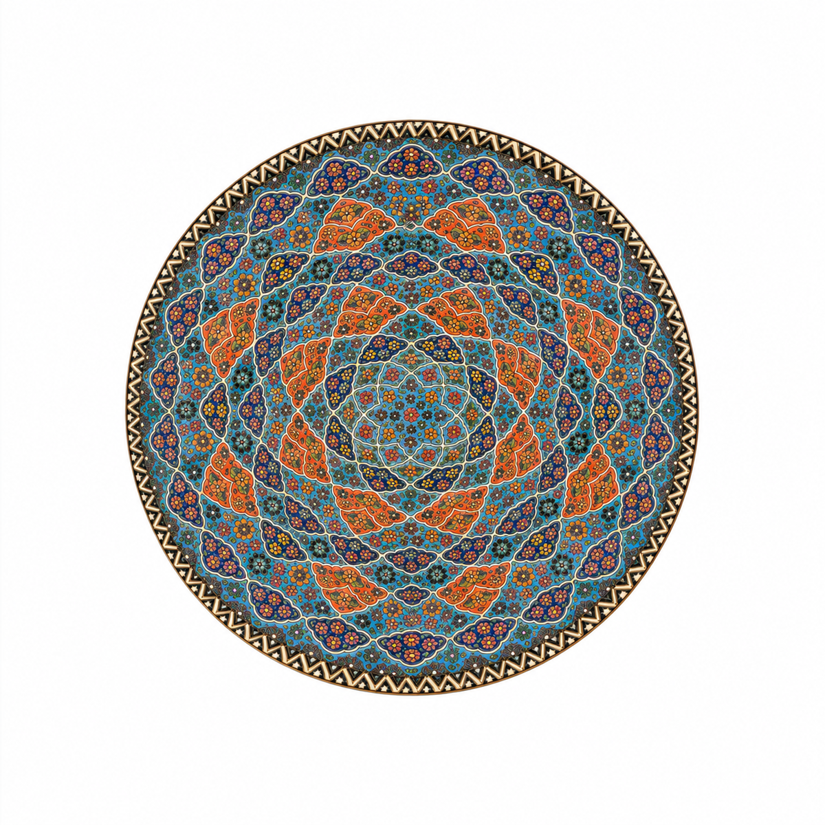 Orlisse Arabesque Reverie Moroccan Decorative Plate - (50cm)