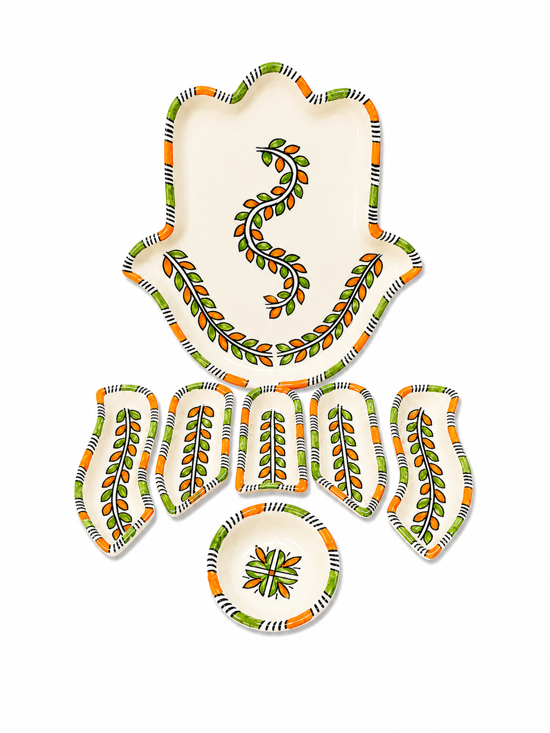 Sahara Sunset Vine Ceramic Serving Tray Set - M10
