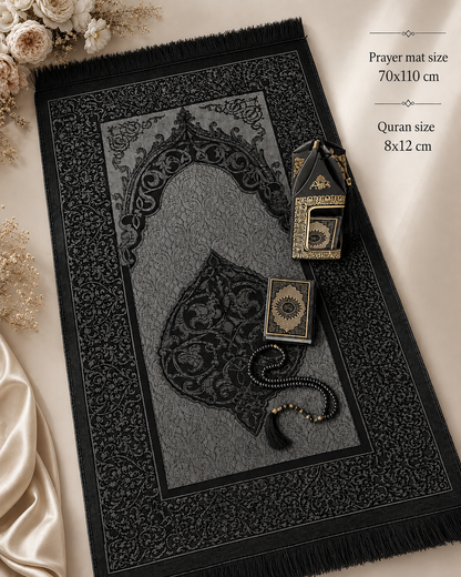 Mini Quran with Prayer Mat &Prayer Beads Gift Set -1685-