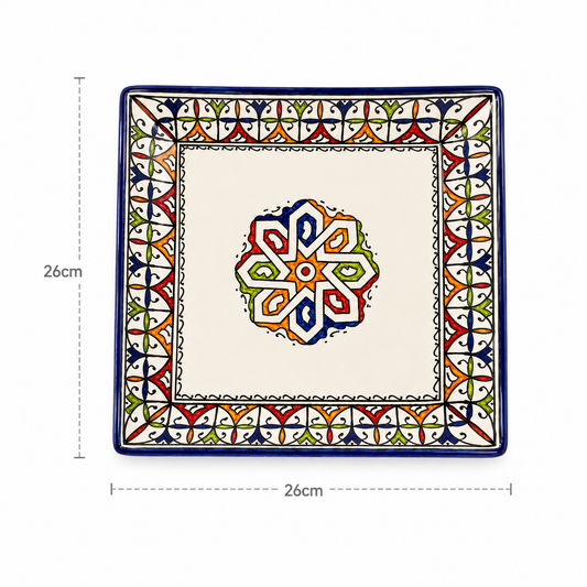 Imperial Arabesque Heritage Ceramic Decorative Platter 26cm - M11