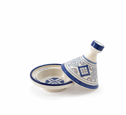Handcrafted Moroccan Ceramic Mini Tagine Dish - M66