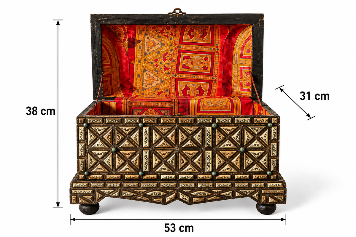 Elaris Geometric Heirloom Antique Chest