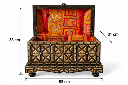 Elaris Geometric Heirloom Antique Chest