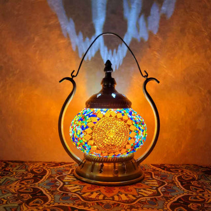 Elegant Turkish Mosaic Lantern - 2122-1T