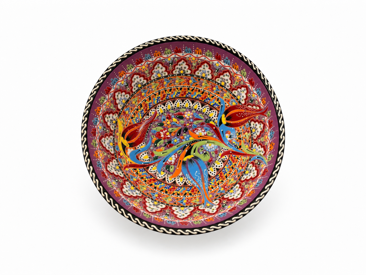 Amethyst Bloom Artisan Moroccan Handcrafted Bowl - Z122
