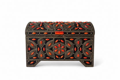 Obsidian Ember Antique Treasure Chest - A92