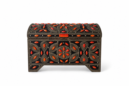 Obsidian Ember Antique Treasure Chest - A92