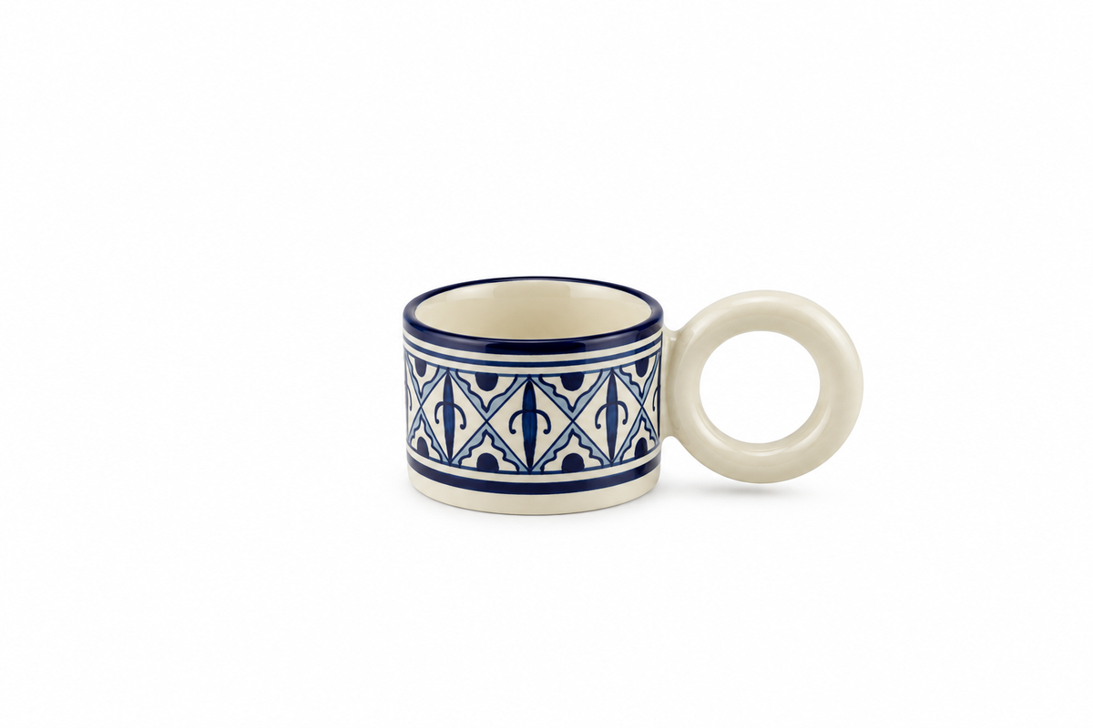Cedra Artisan Ring Handle Handmade Mug - M17
