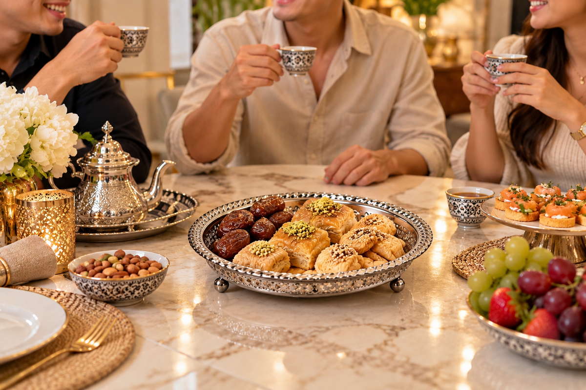 Moroccan Noorhaven Serving Silver Tray (27cm) - M93