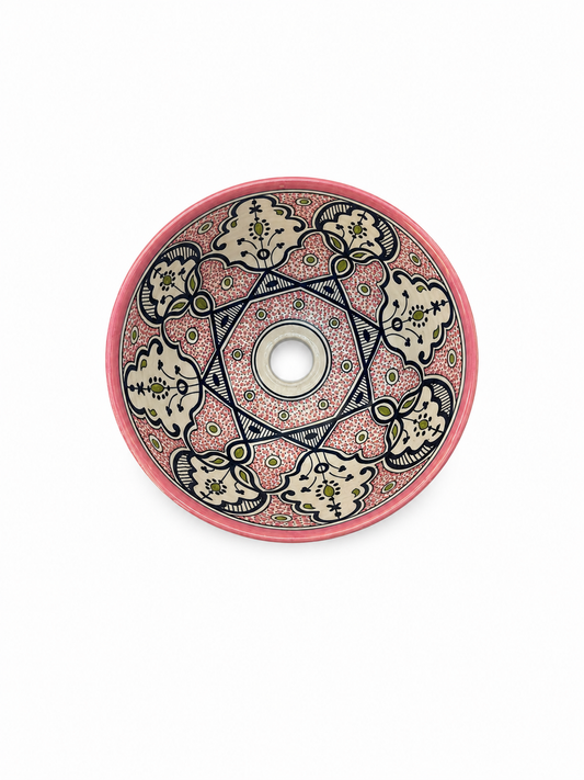 Imperial Rose Artisan Ceramic Vessel Basin - M38