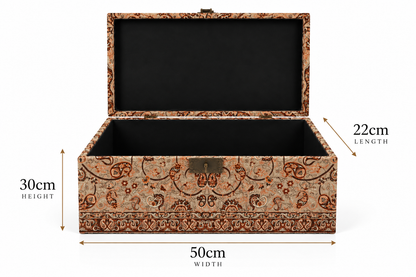 Zarmina Classic Termeh Keepsake Storage Box - (30x50x22)