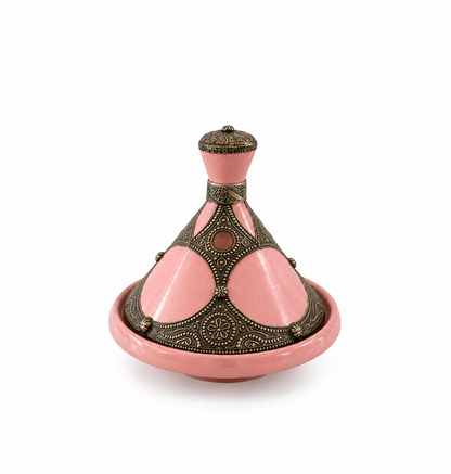 Desert Rose Sovereign Handcrafted Brass Tagine - (26x27cm)