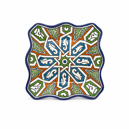 Moroccan Mosaic Mirage Square Ceramic Dish 20cm - M61