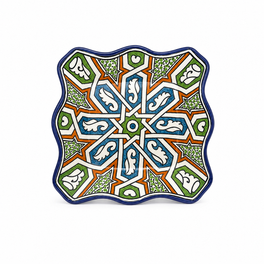 Moroccan Mosaic Mirage Square Ceramic Dish 20cm - M61
