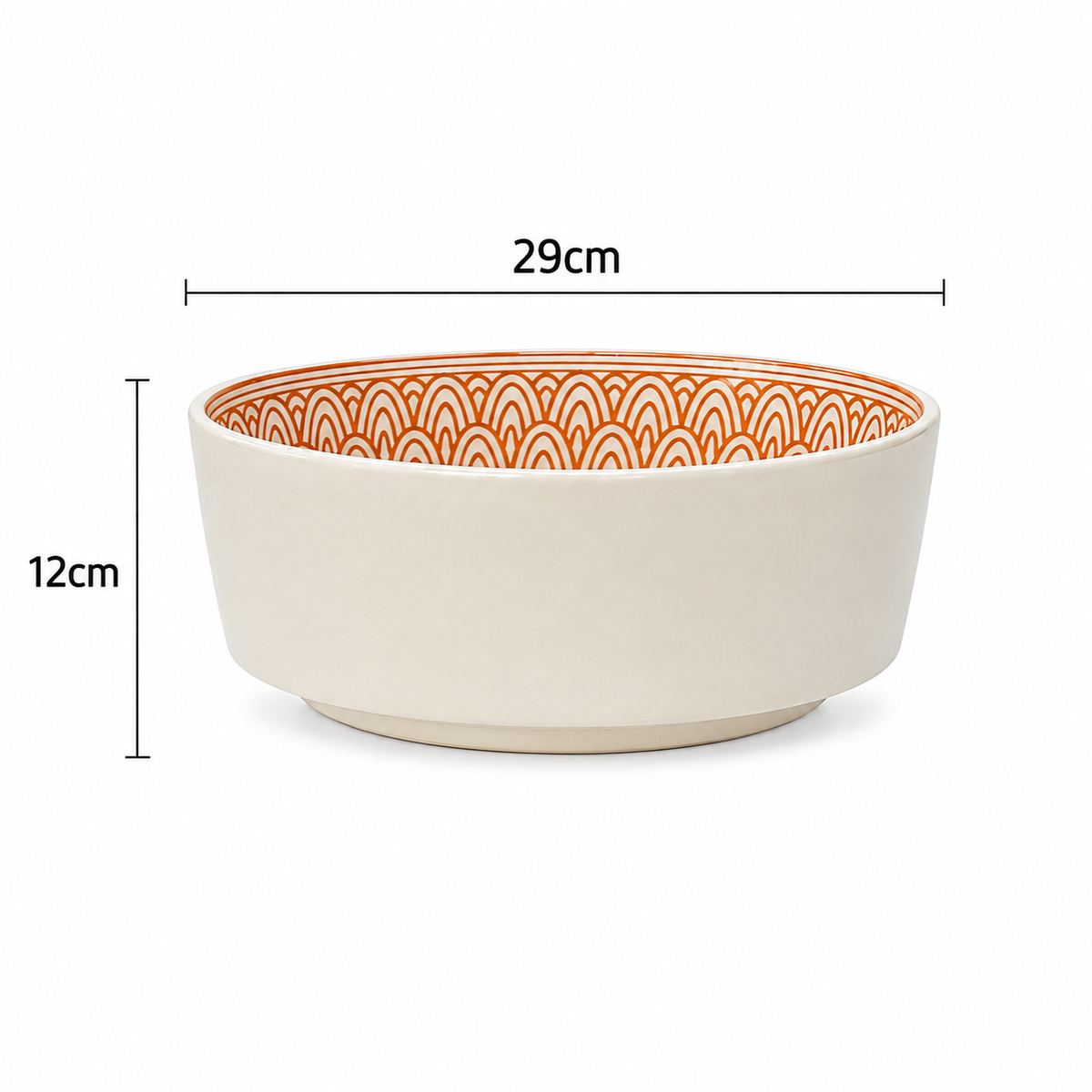 Sahara Arc Artisan-Moroccan Ceramic Basin - M37