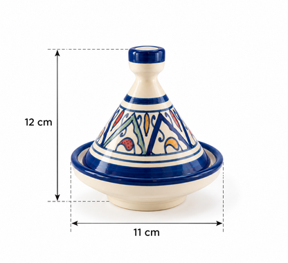 Handcrafted Moroccan Ceramic Mini Tagine Dish - M66