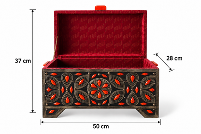 Obsidian Ember Antique Treasure Chest - A92