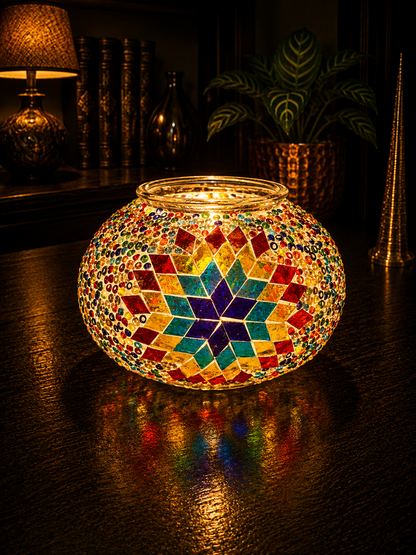 Elegant Turkish Mosaic Glass - (13cm)