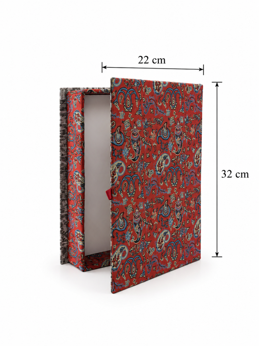 Ruby Mirage Keepsake Termeh Treasure Box - (22x32cm)