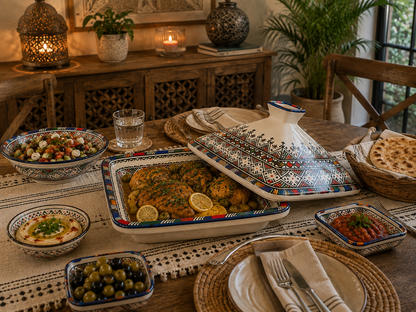 Royal Kasbah Moroccan Handcrafted Tagine - M33 (01)