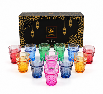 Zafina Prism Moroccan Tea Glass 12pcs Set - M162