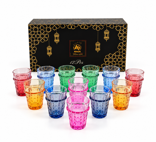 Zafina Prism Moroccan Tea Glass 12pcs Set - M162