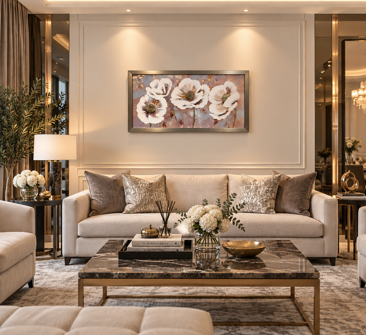 Lumière Botanique Decorative Wall Art Frame - (55x95cm)