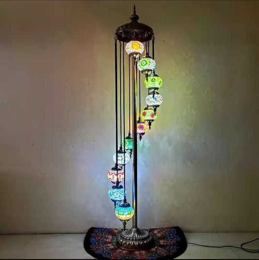 Ottoman Cascade Turkish Mosaic Floor Lamp - 2008-11F