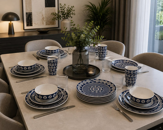DS101-24 Pieces Ceramic Dining Set - Serves 6